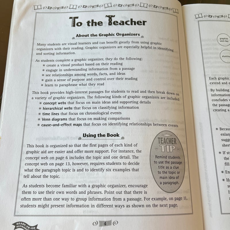 Short Reading Passages and Graphic Organizers to Build Comprehension