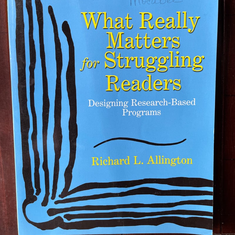 What Really Matters for Struggling Readers