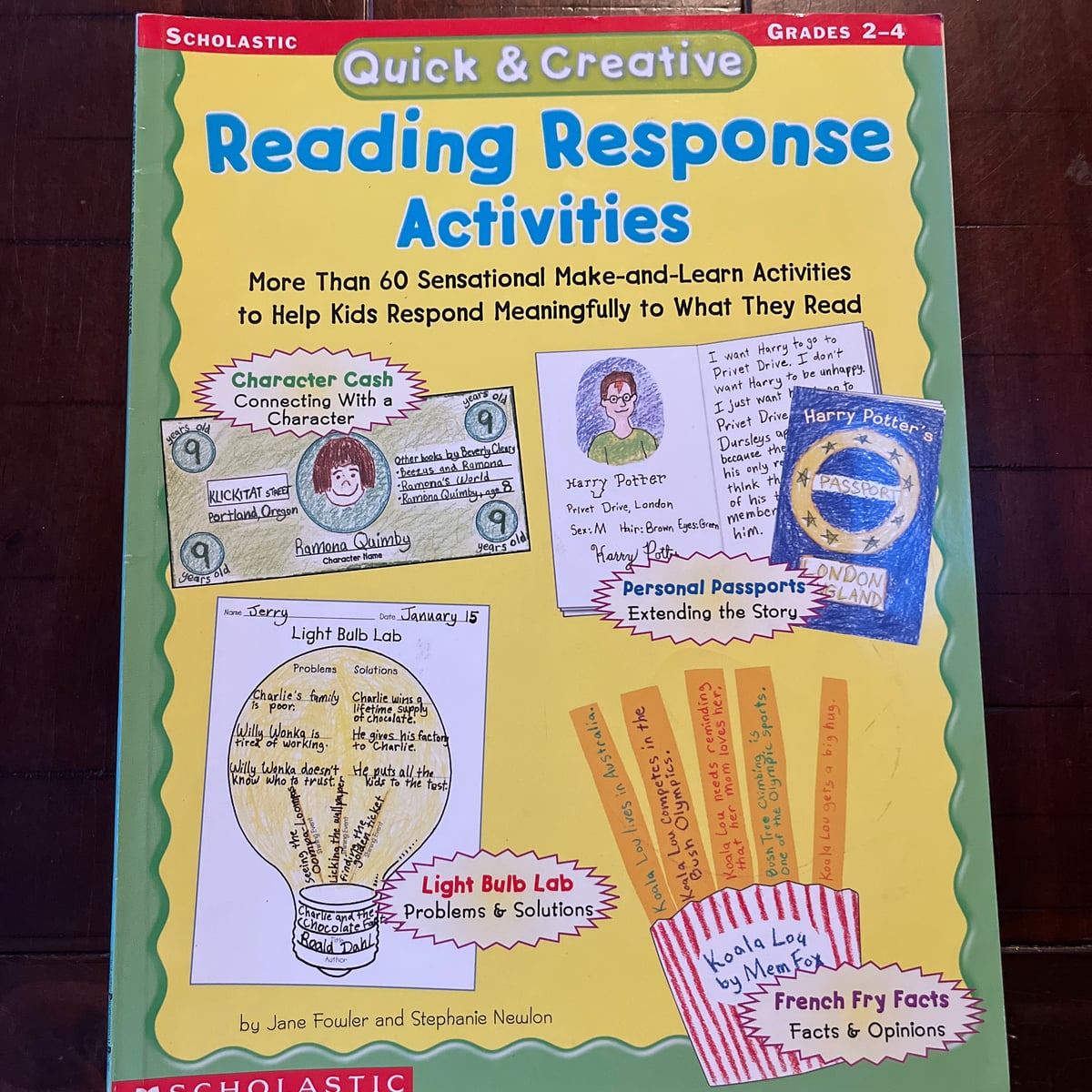 Quick and Creative Reading Response Activities by Jane Fowler ...