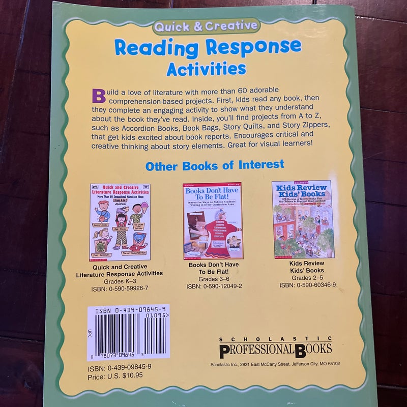 Quick and Creative Reading Response Activities