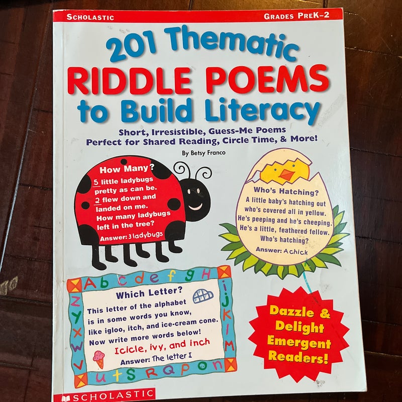 201 Thematic Riddle Poems to Build Literacy