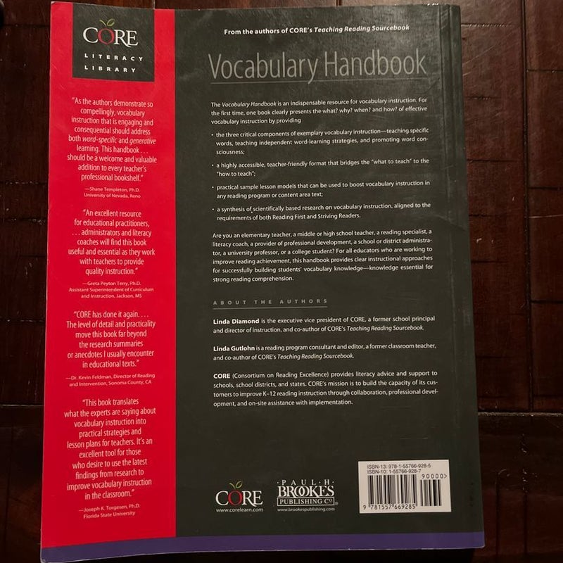 Vocabulary Handbook