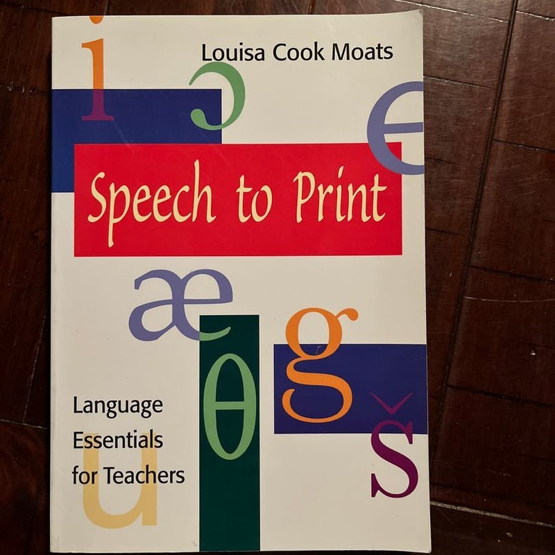 Speech to Print