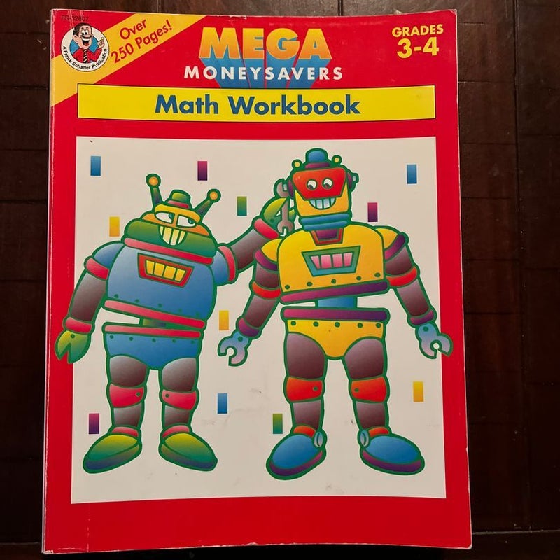 Mega Money Savers Math Workbook  Geades 3-4