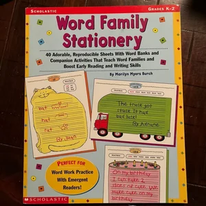 Word Family Stationary