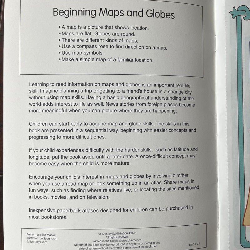 Beginning Maps & Globes Grades 1-3