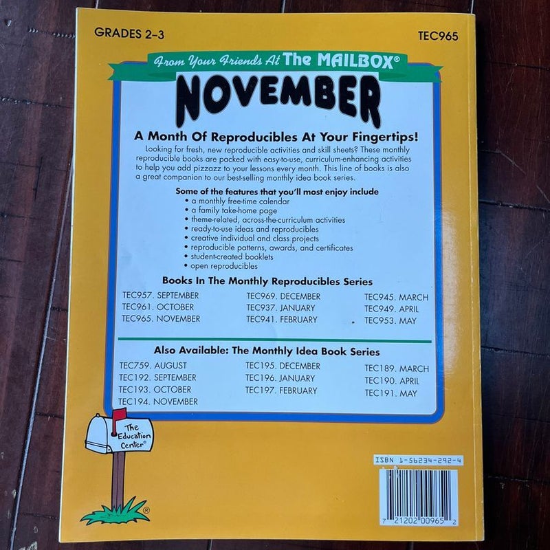 November Monthly Reproducibles