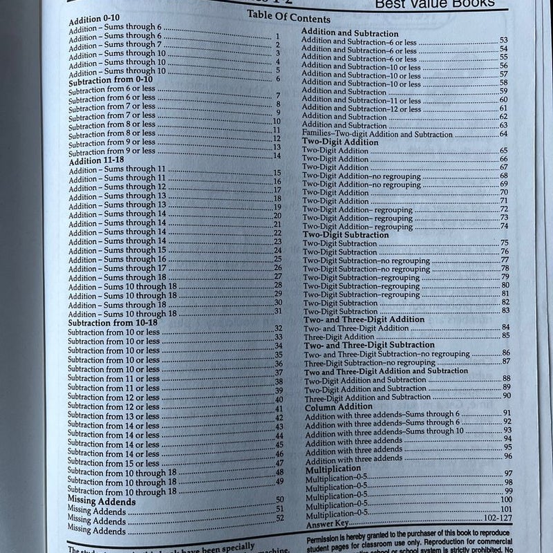 Math Practice Grades 1-2