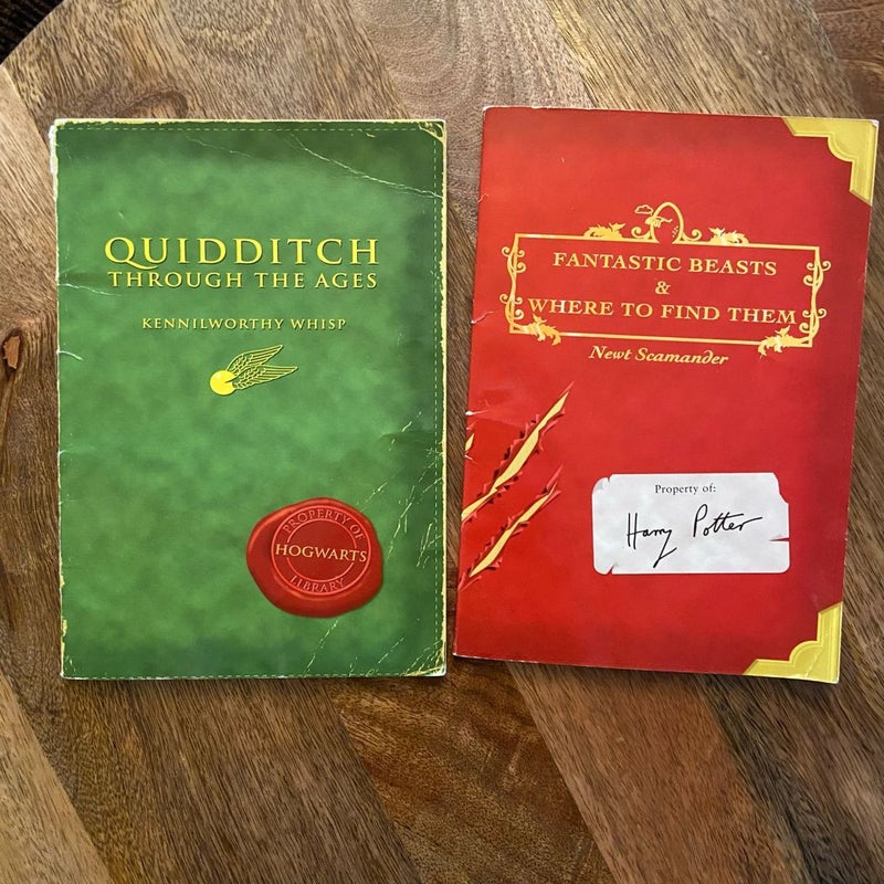 Fantastic Beasts and Where to Find Them and Quidditch through the ages—BUNDLE