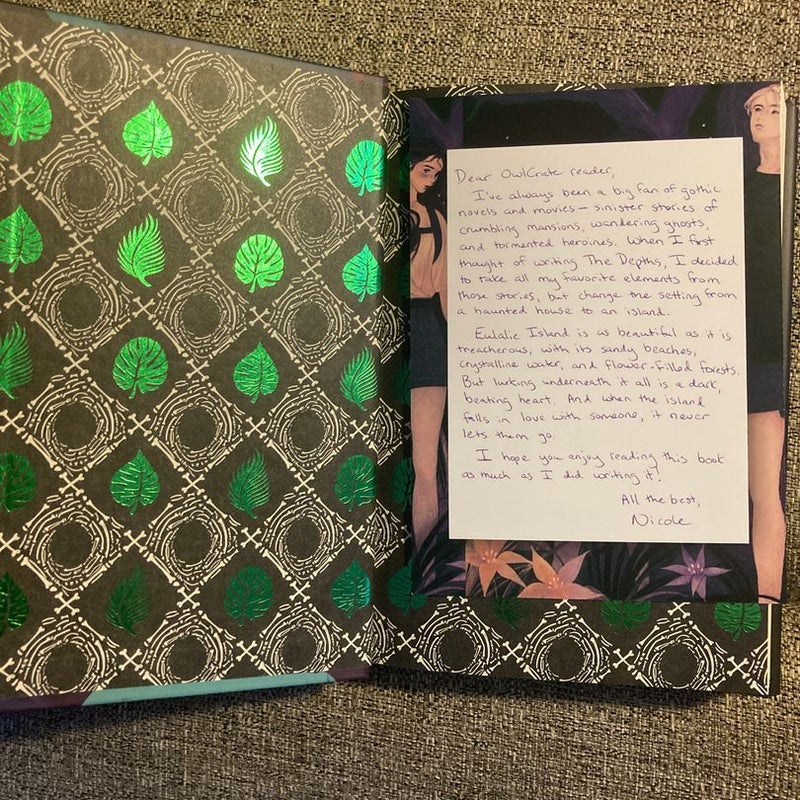 The Depths (OwlCrate exclusive edition, author letter, and signed