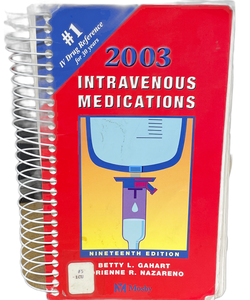 2003 Intravenous Medications