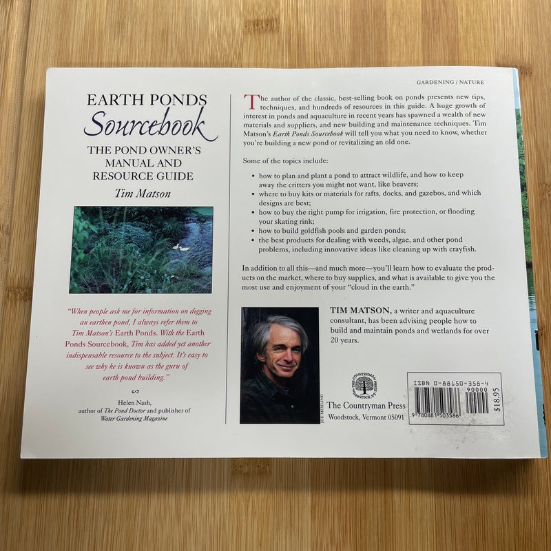 The Earth Ponds Sourcebook