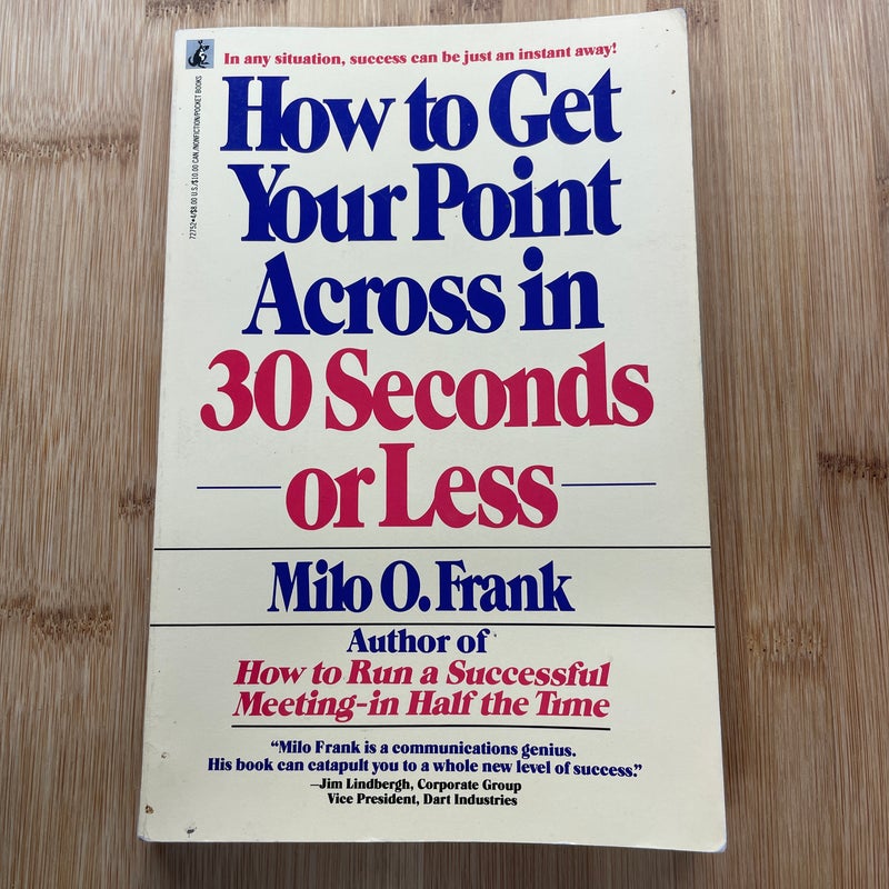 How to Get Your Point Across in 30 Seconds or Less