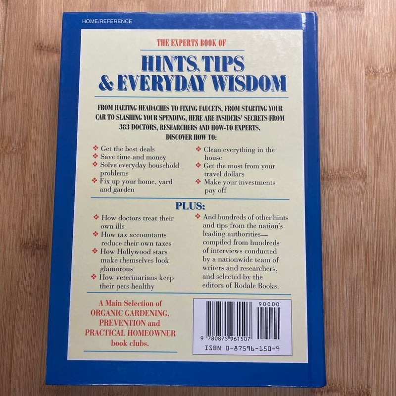 The Experts Book of Hints, Tips, and Everyday Wisdom
