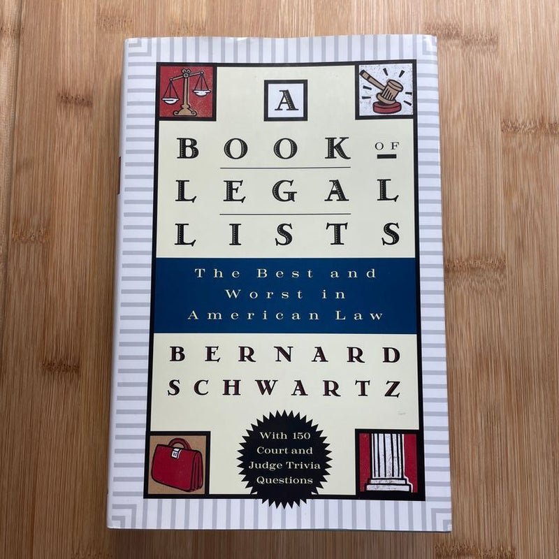 A Book of Legal Lists