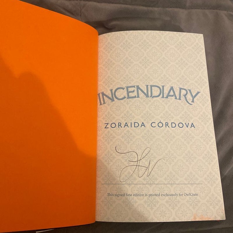 Incendiary- Owlcrate edition, signed