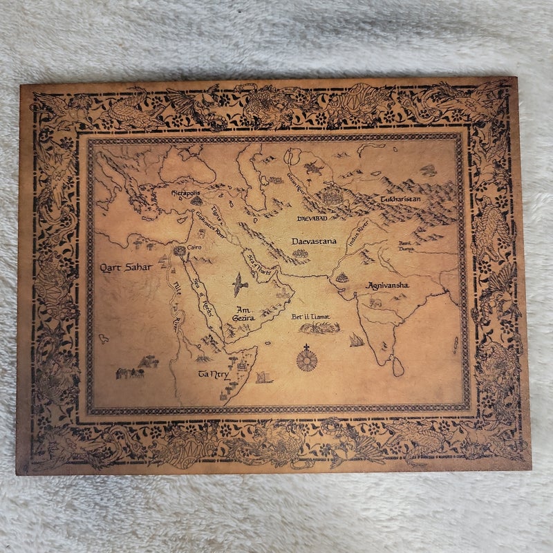 Illumicrate The City of Brass Wooden Map