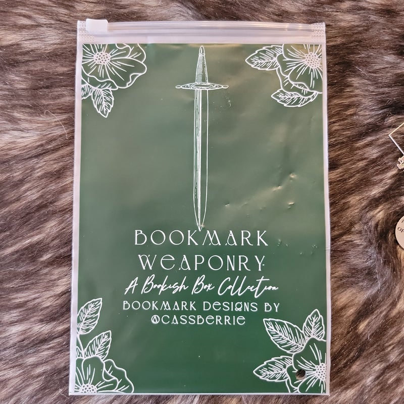 The Fellowship of the Ring The Bookish Box Bookmark Weaponry