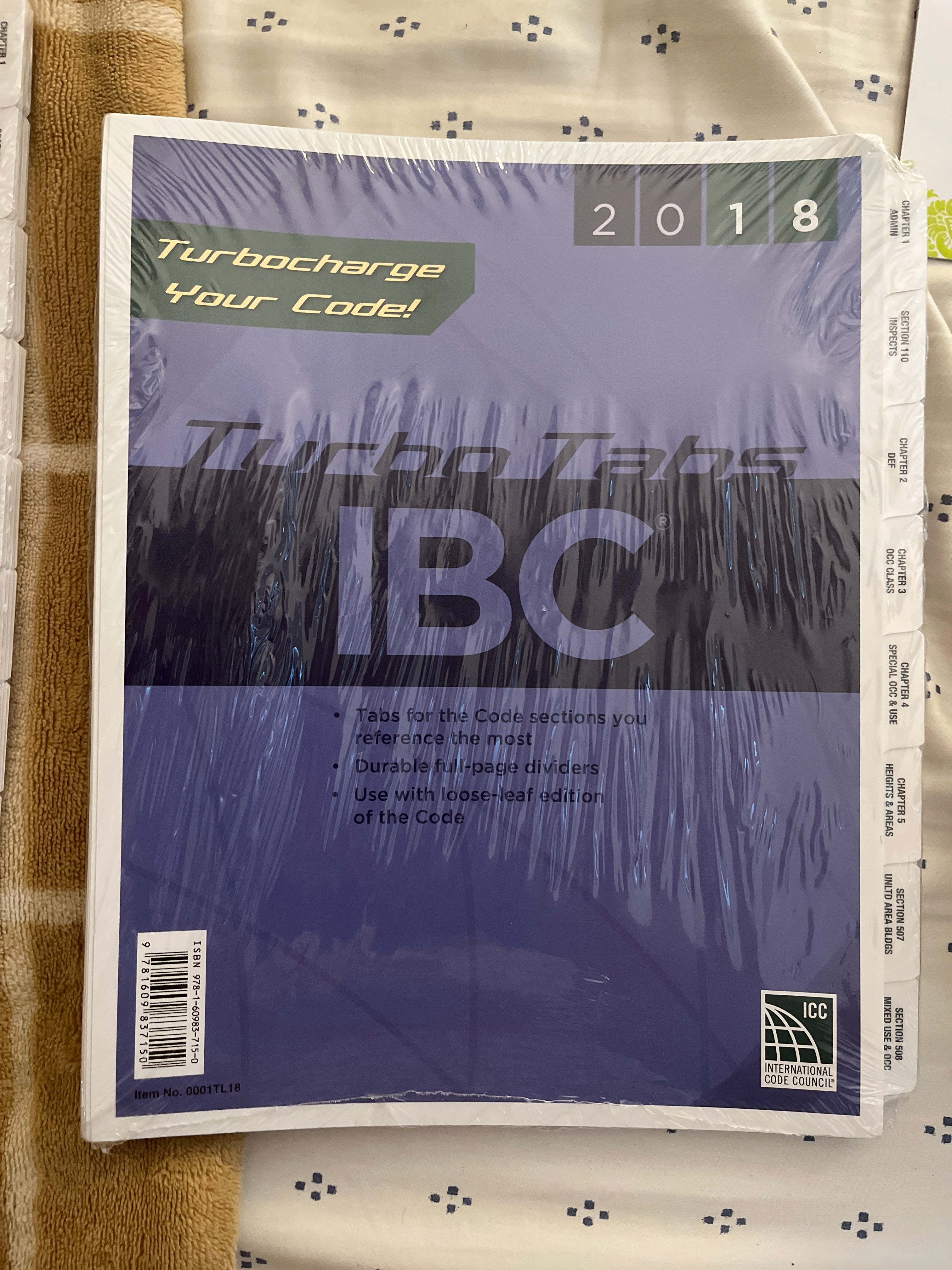 2018 International Building Code Turbo Tabs, Loose-Leaf Version