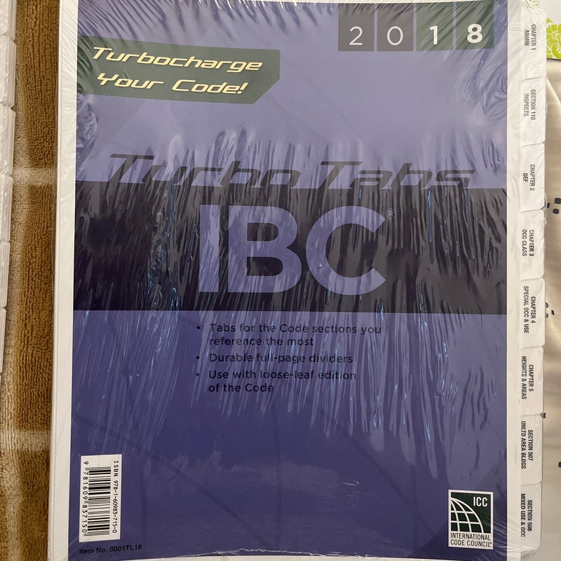 2018 International Building Code Turbo Tabs, Loose-Leaf Version