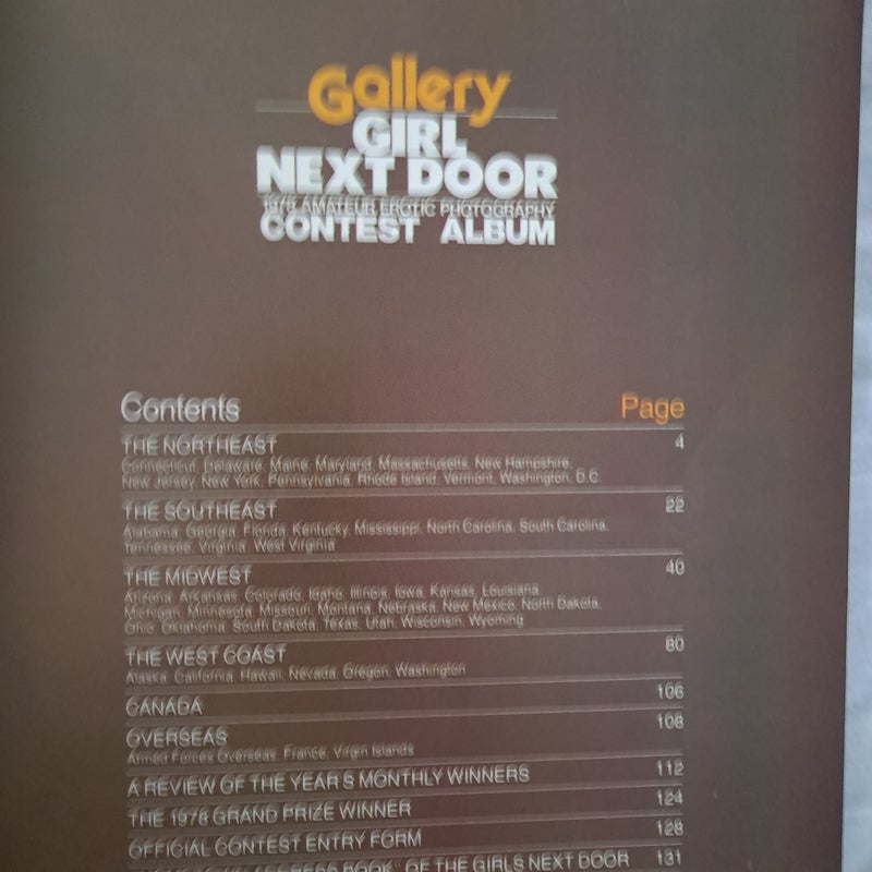 Gallery Girl Next Door 1978 Contest Album rare find 130 pages models natural 