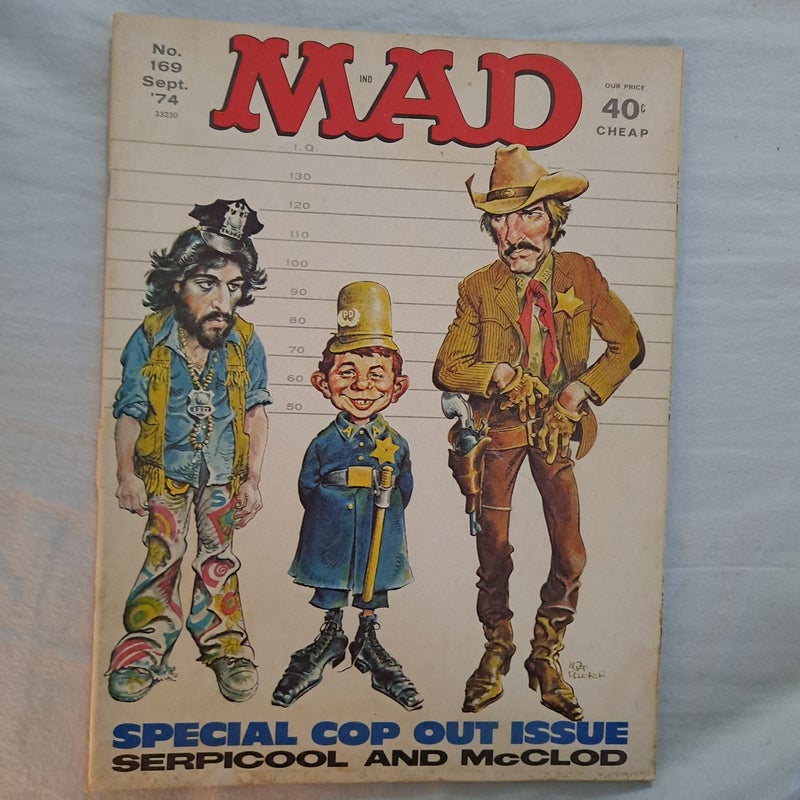 Mad Magazine 169 Sept 1974 vintage satire