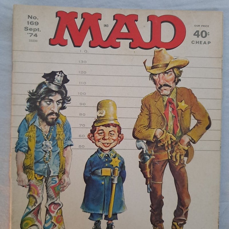 Mad Magazine 169 Sept 1974 vintage satire