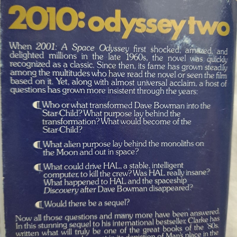 2010 Odyssey Two Arthur C Clarke bestseller science Fiction novel