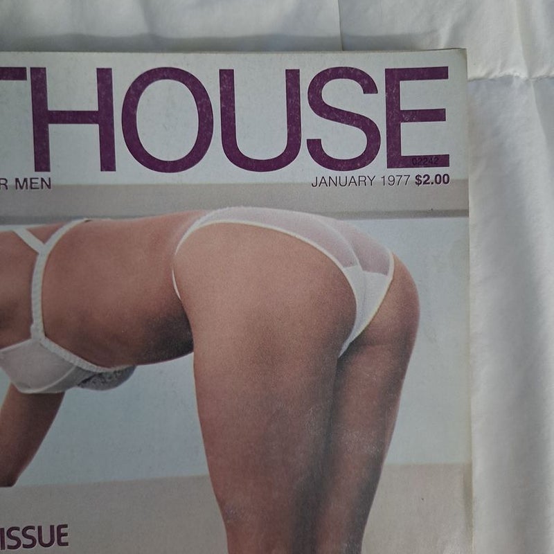 Penthouse January 1977 Pet Super Poster included. Good Vintage condition. 