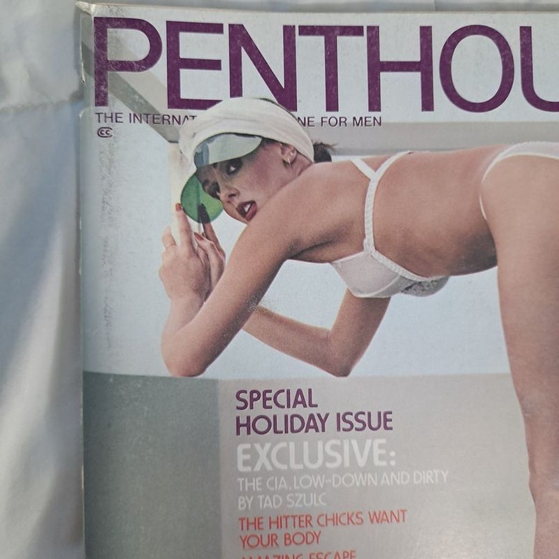 Penthouse January 1977 Pet Super Poster included. Good Vintage condition. 