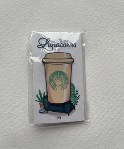 Unicorn Coffee Cup Enamel Pin