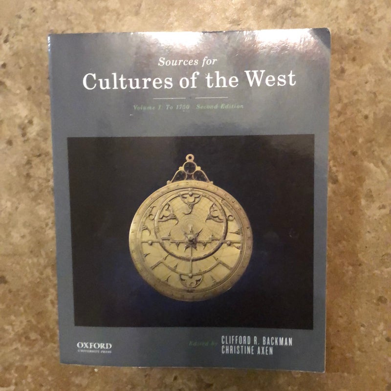 Sources for Cultures of the West