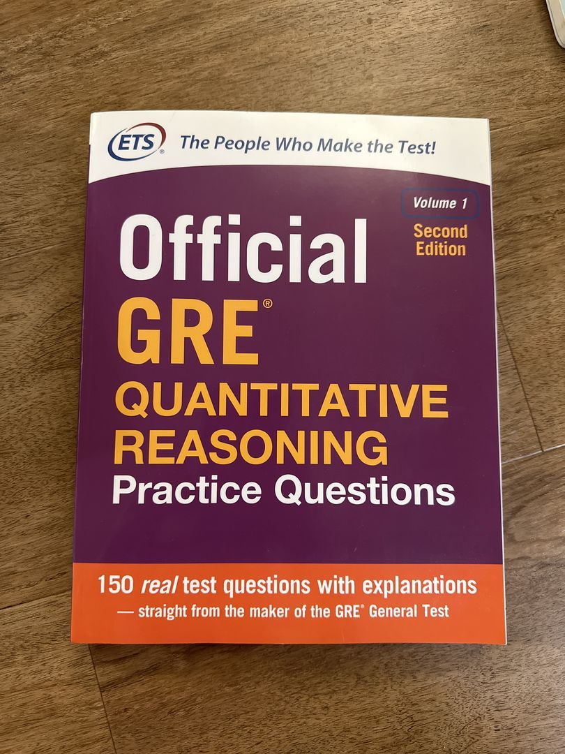 Official GRE Quantitative Reasoning Practice Questions, Second Edition, Volume 1