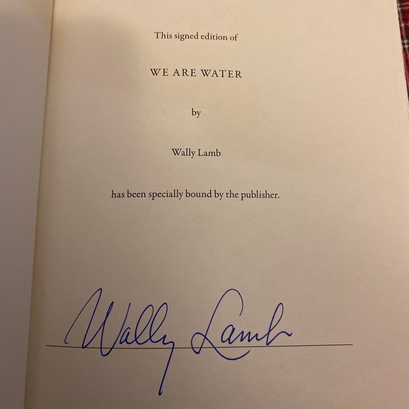 We Are Water-SIGNED, FIRST EDITION 