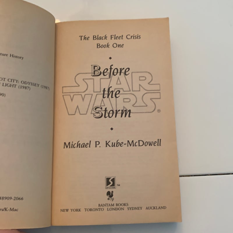 Before the Storm: Star Wars Legends (the Black Fleet Crisis)
