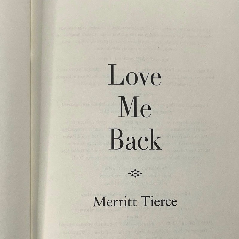 Love Me Back