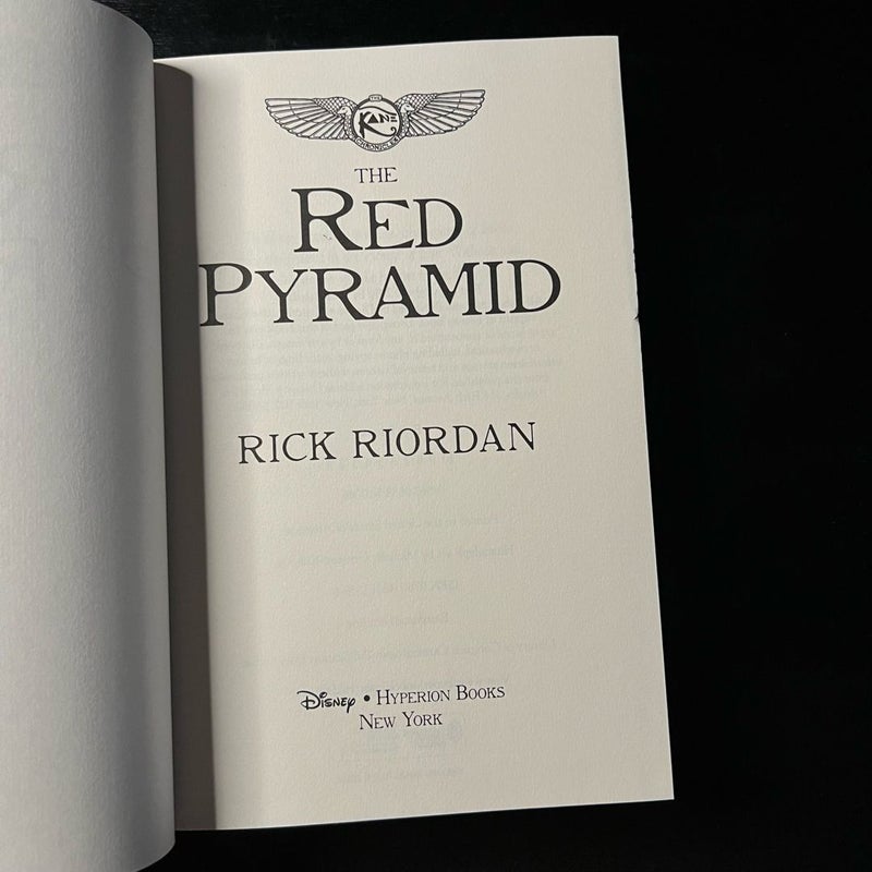 The only Red Pyramid (Kane Chronicles, Book One)