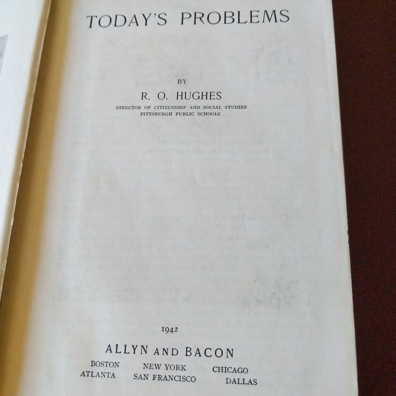 Todays Problems (vintage 1942)