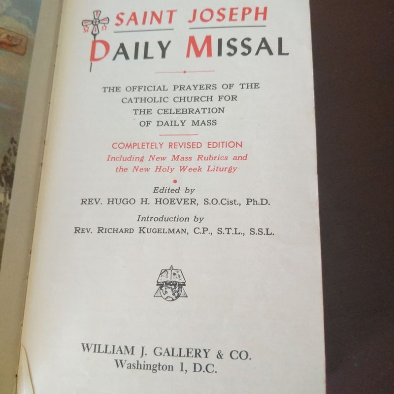 Saint Joseph Daily Missal (vintage 1959)