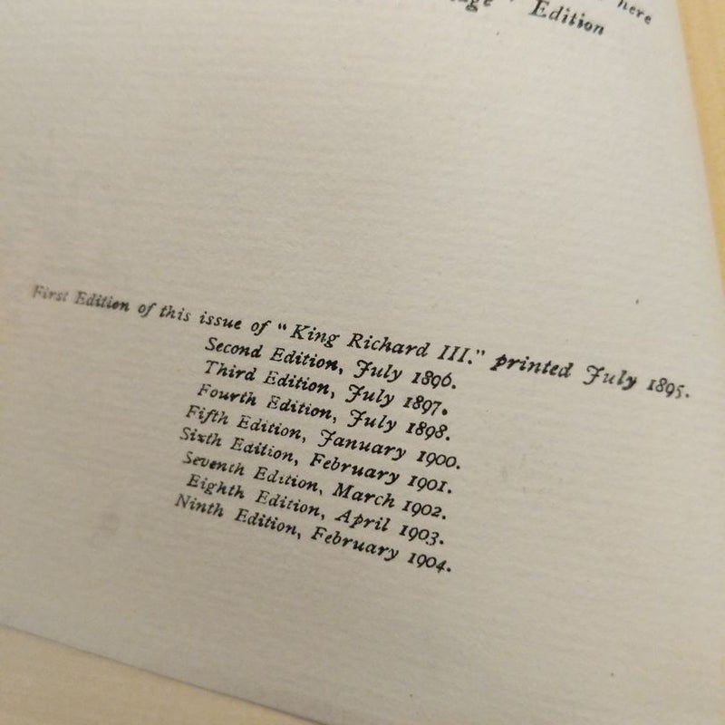 The Temple Shakespeare Series (late 1800's to early 1900's)