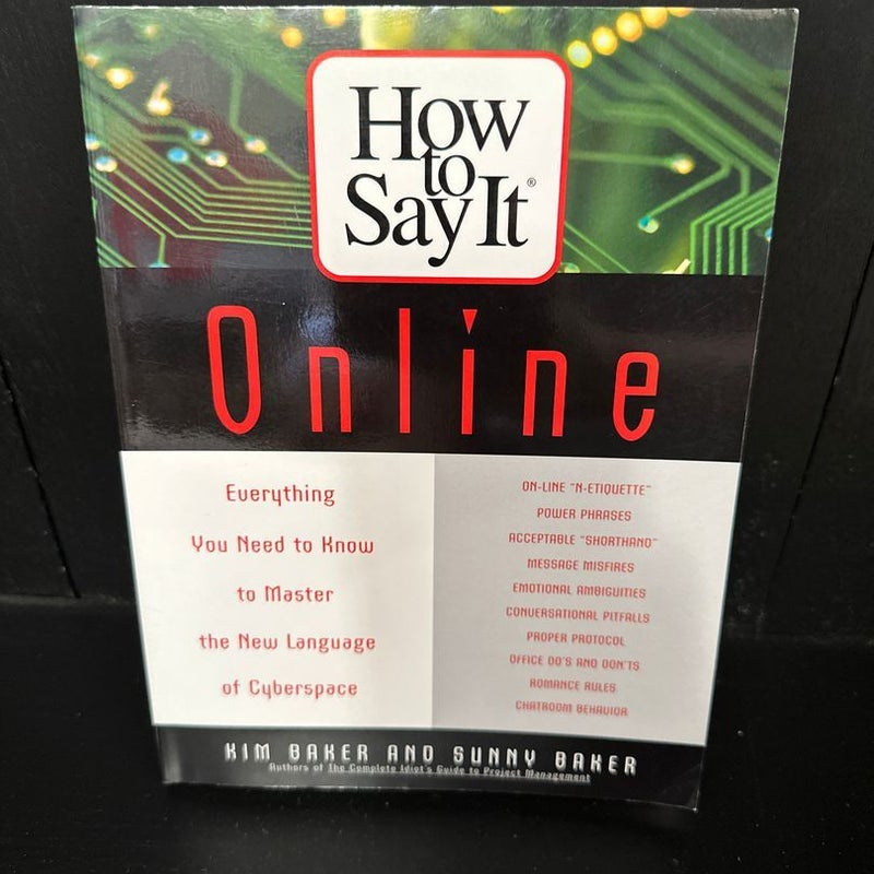 How to Say It Online