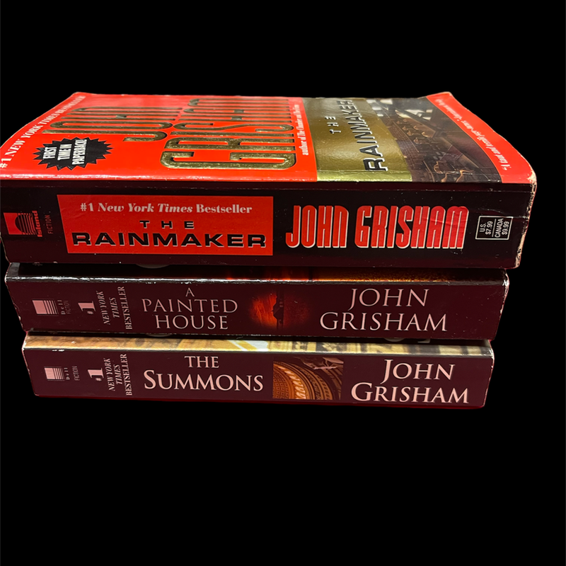 John grisham book lot the summons, a painted house and the rainmaker