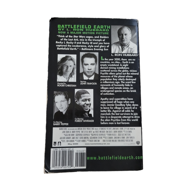 Battlefield Earth L Ron Hubbard John Travolta Roger Christian Softback Book