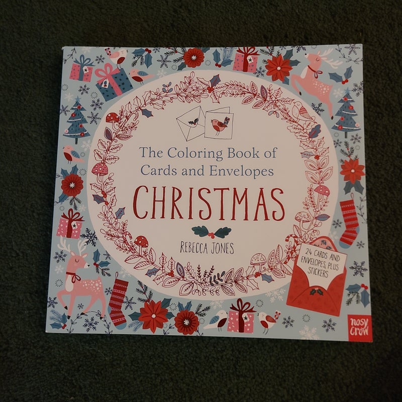 The Coloring Book of Cards and Envelopes: Christmas