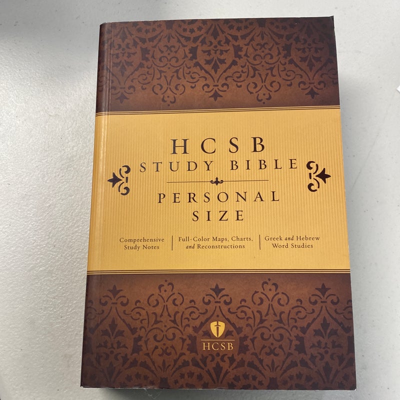 HCSB Study Bible Personal Size, Trade Paper