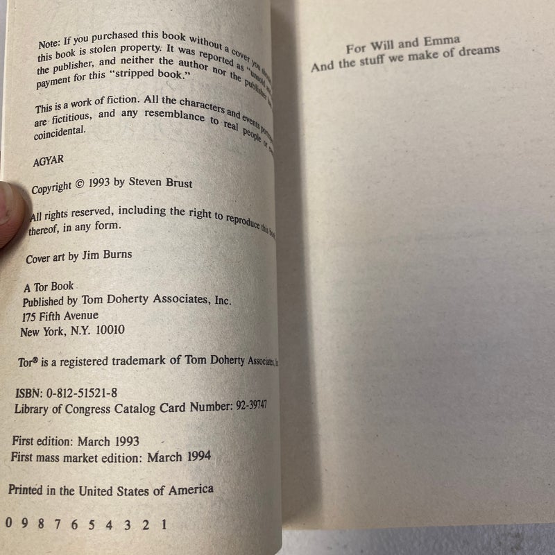 Agyar by Steven Brust