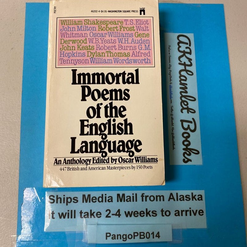 Immortal Poems of the English Language 