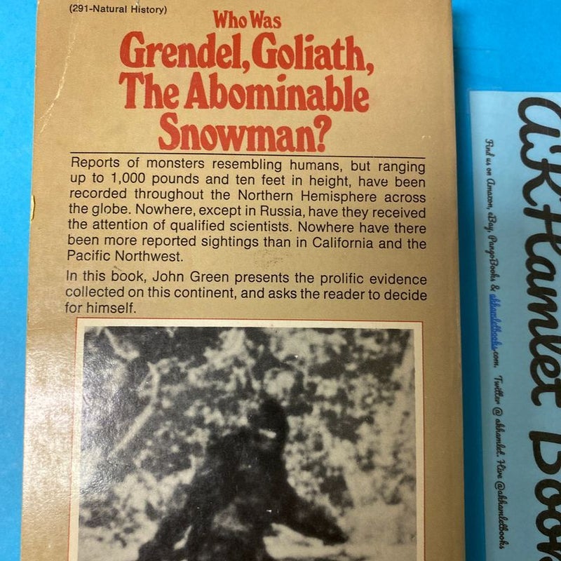 On the Track of the Sasquatch