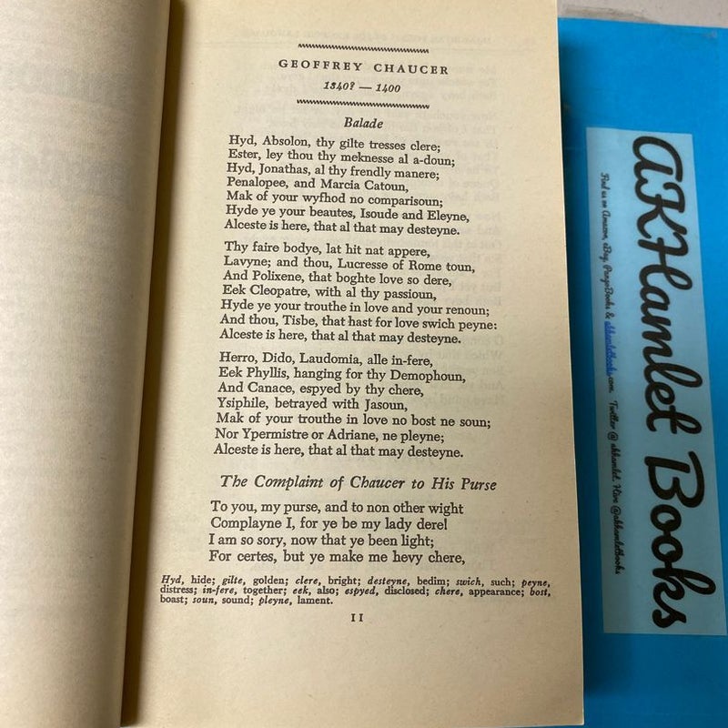 Immortal Poems of the English Language 