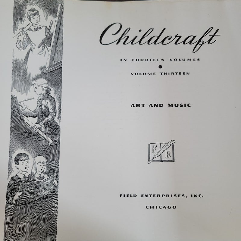 Vtg 1949 Childcraft vol 13 Art and Music